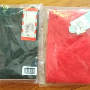Two New Packs of Two 5t Boys Shirts